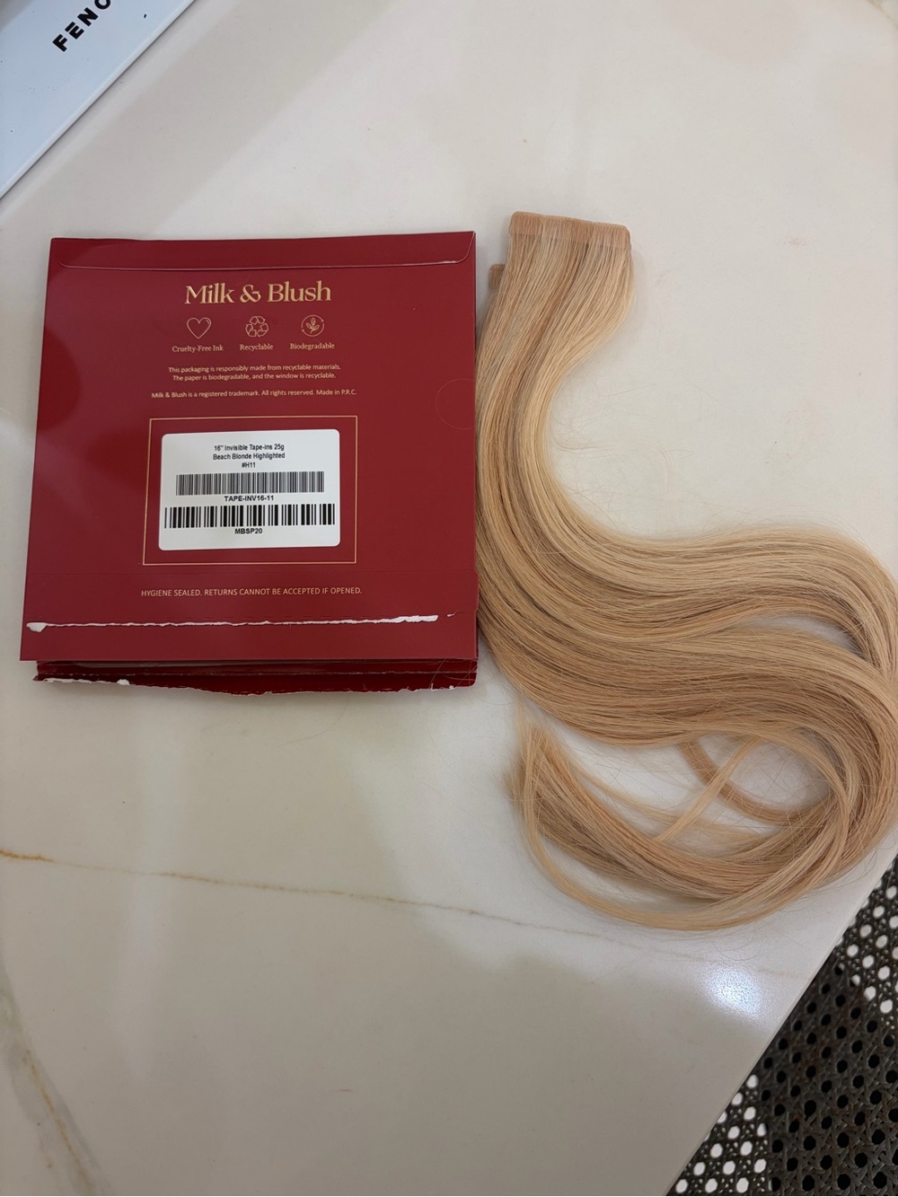 Blonde Tape-In Hair Extensions